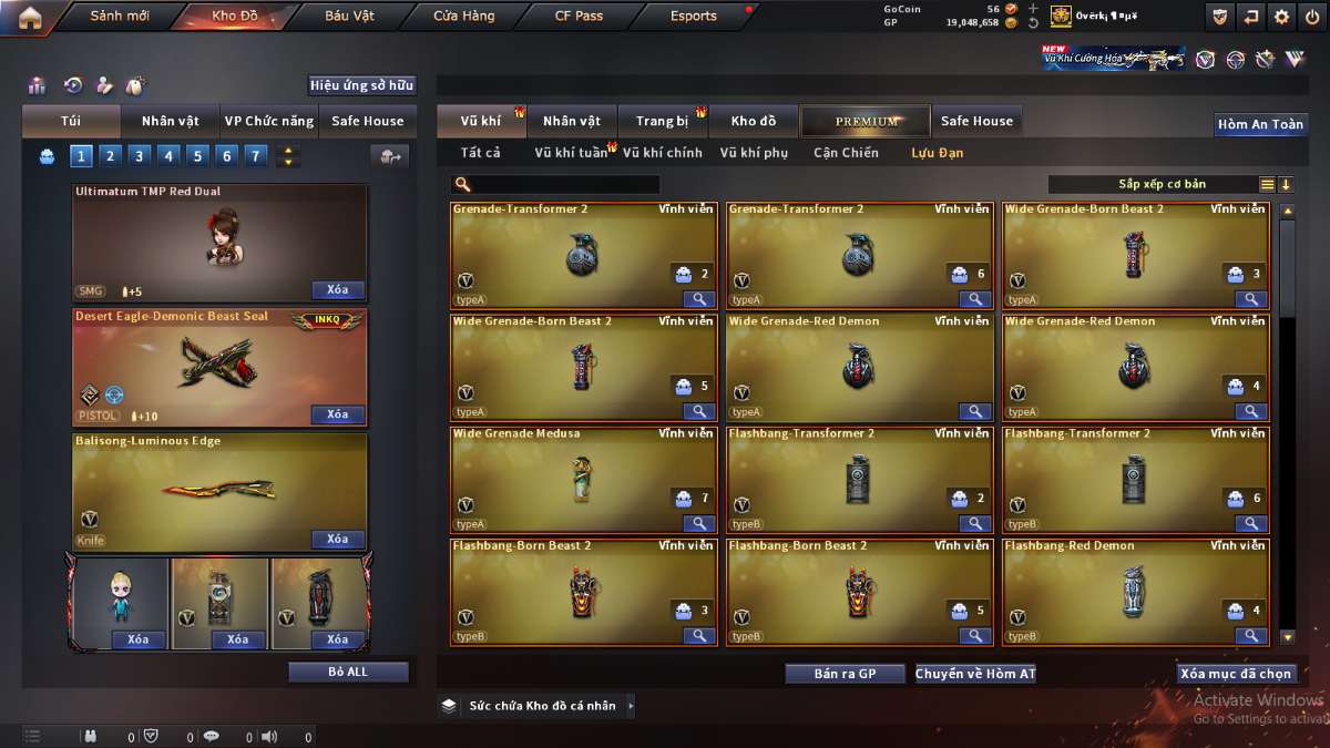 shop acc cf uy tin gia re